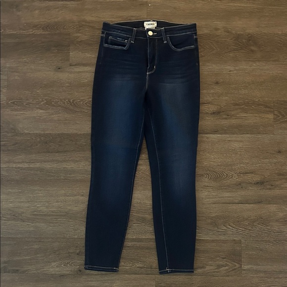 L’agence Denim Women's Deep Indigo Skinny Jeans size 27 - Picture 1 of 3